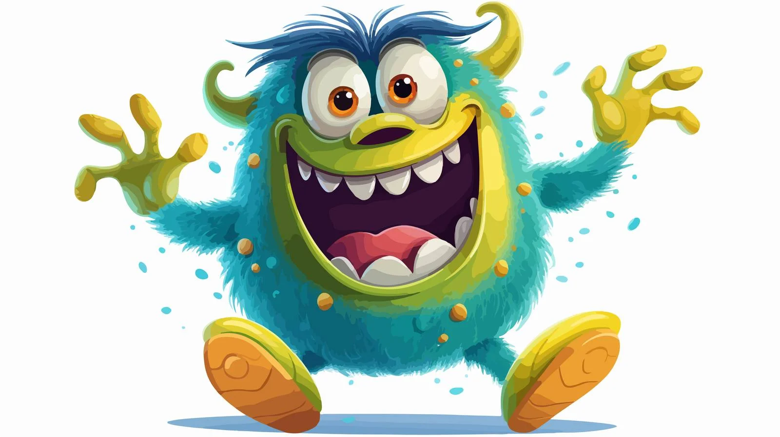 Vintage Monster Dancing Illustration — free download from Dotvec