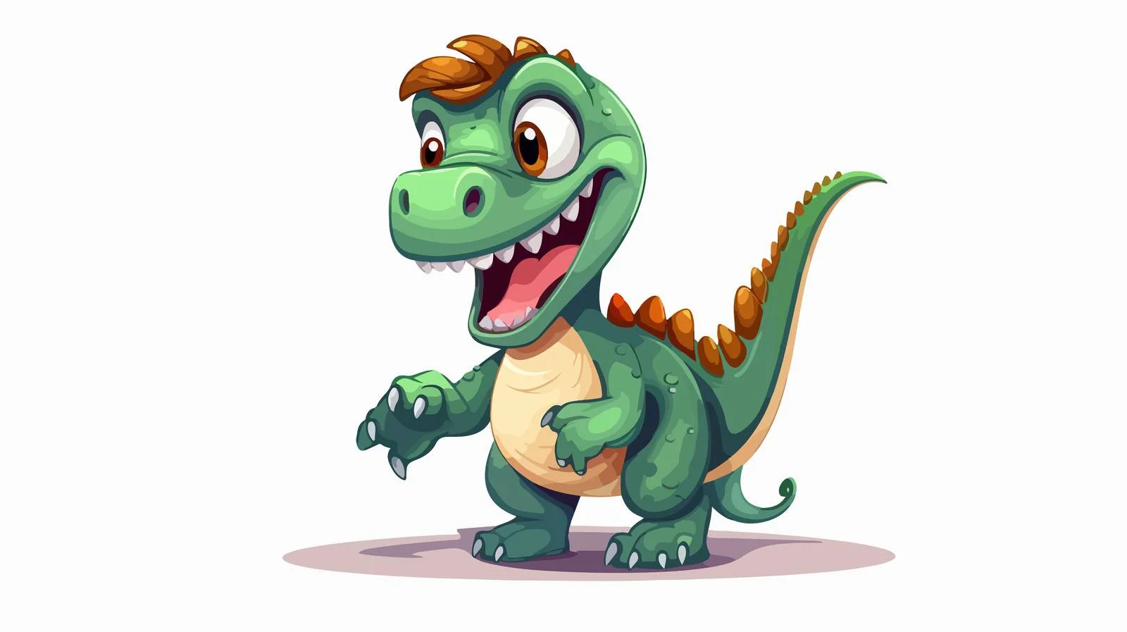 Retro Cartoon Dinosaur Vector Illustration — free download from Dotvec