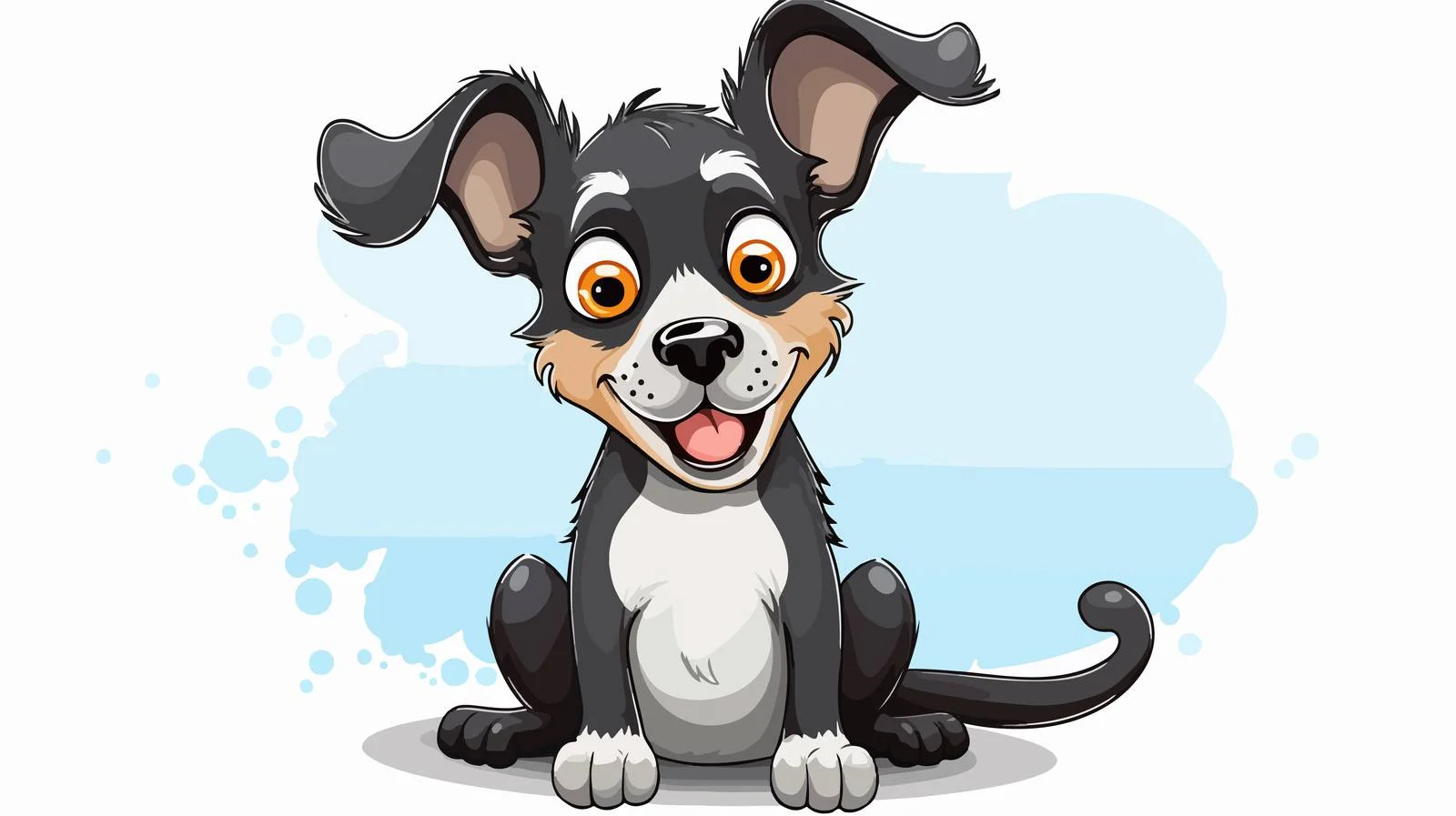 Retro Cartoon Dog with Speech Bubble — free download from Dotvec