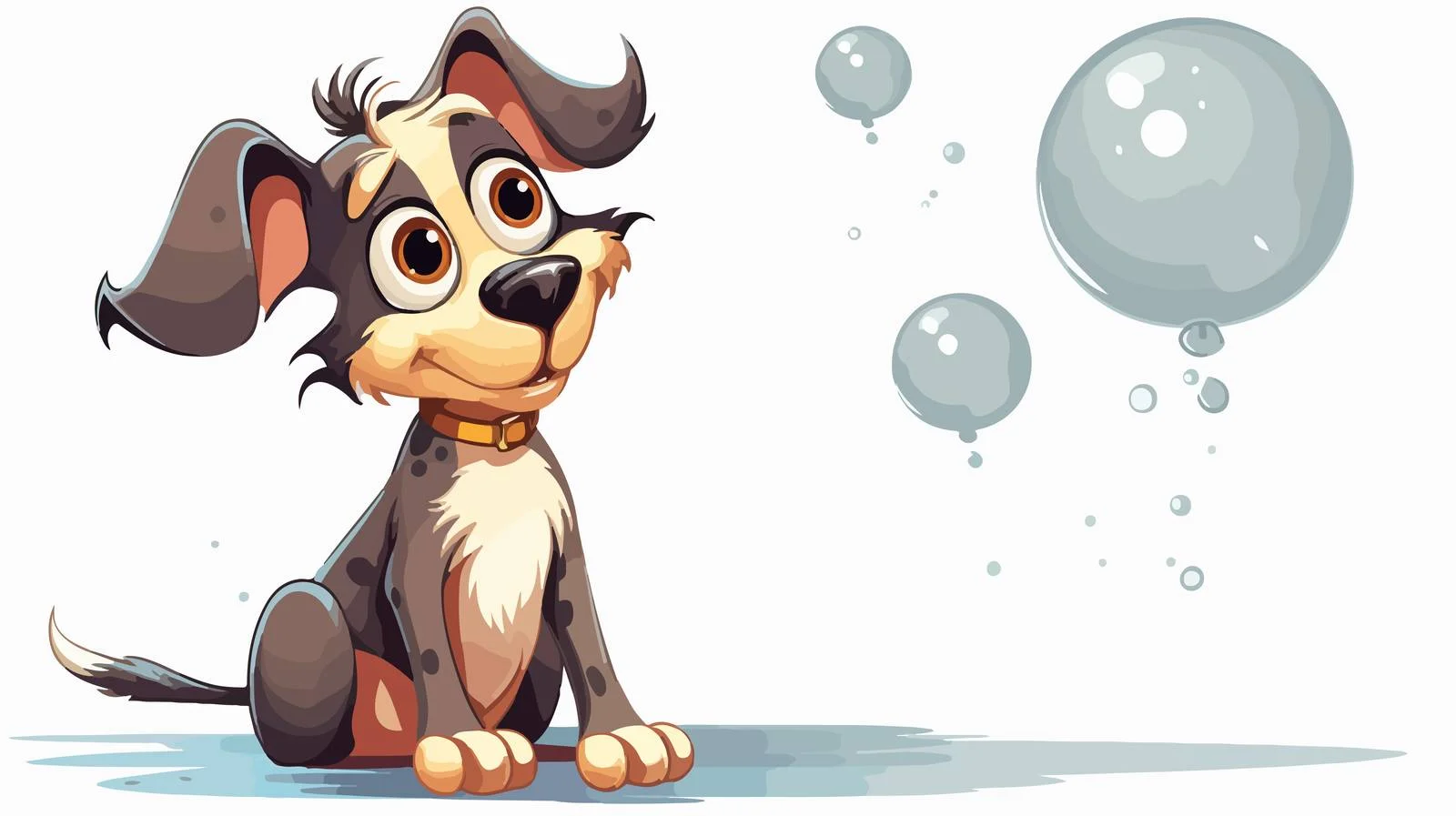Vintage Cartoon Dog Thought Bubble Illustration — free download from Dotvec