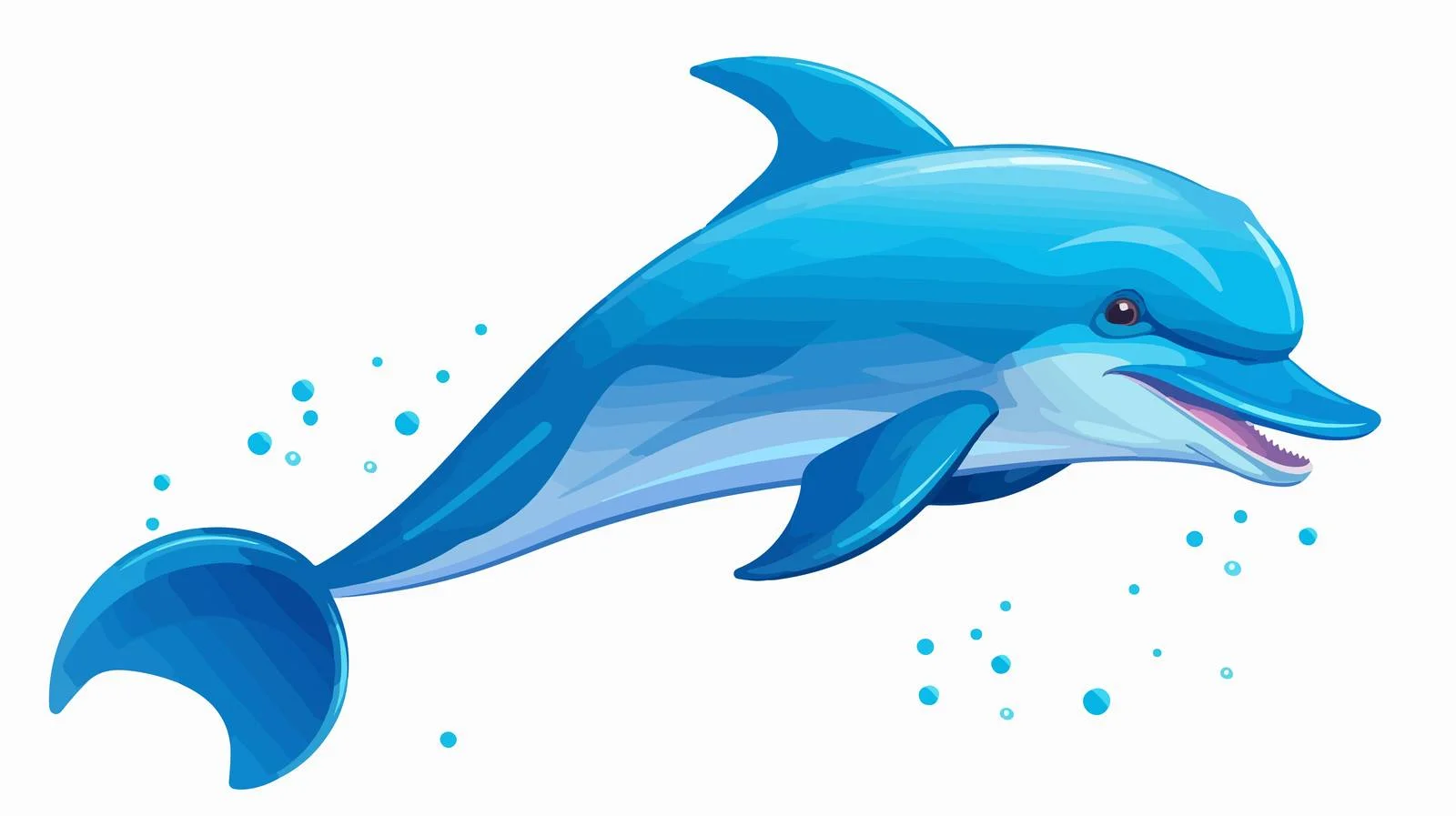 Vintage Dolphin Cartoon Illustration — free download from Dotvec