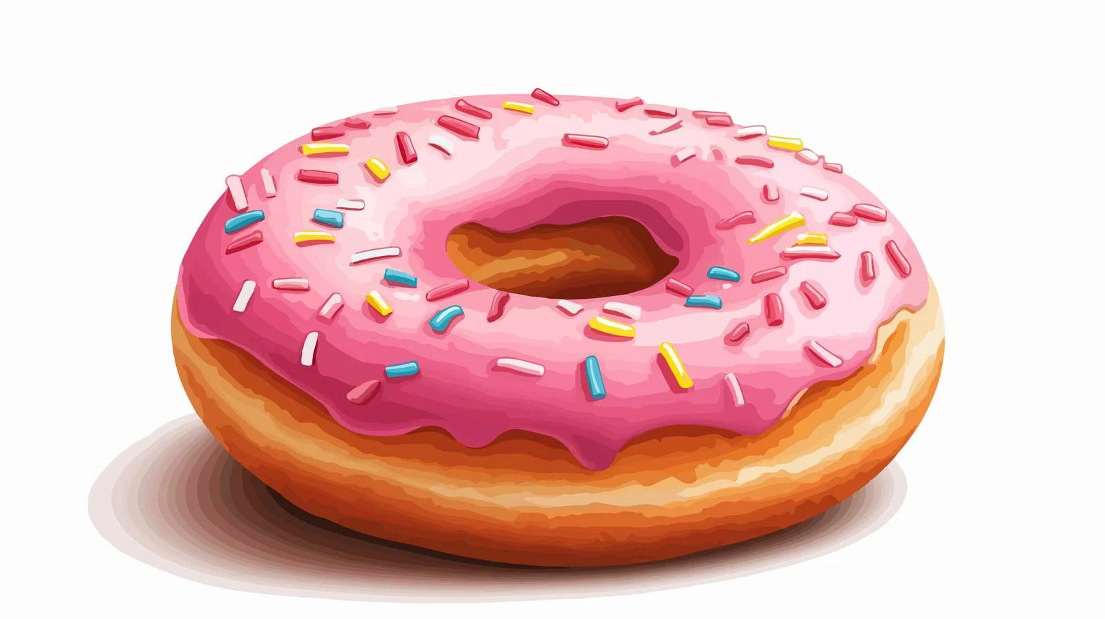 Vintage Cartoon Donut Vector Illustration — free download from Dotvec