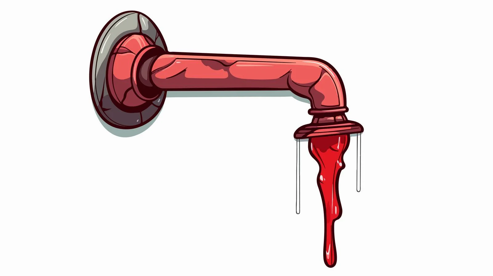 Vintage Dripping Faucet Vector Illustration — free download from Dotvec