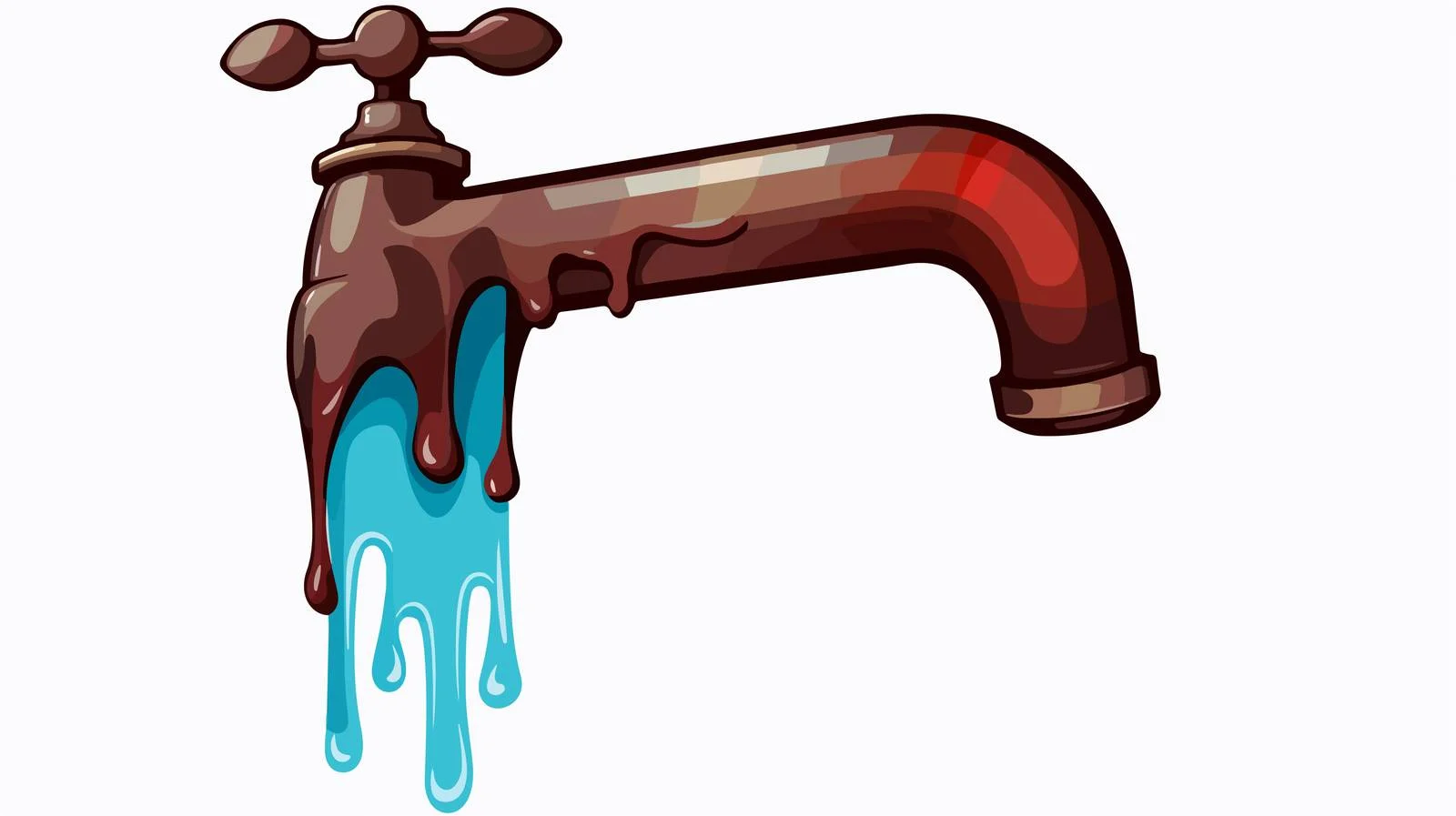 Vintage Dripping Faucet Illustration — free download from Dotvec