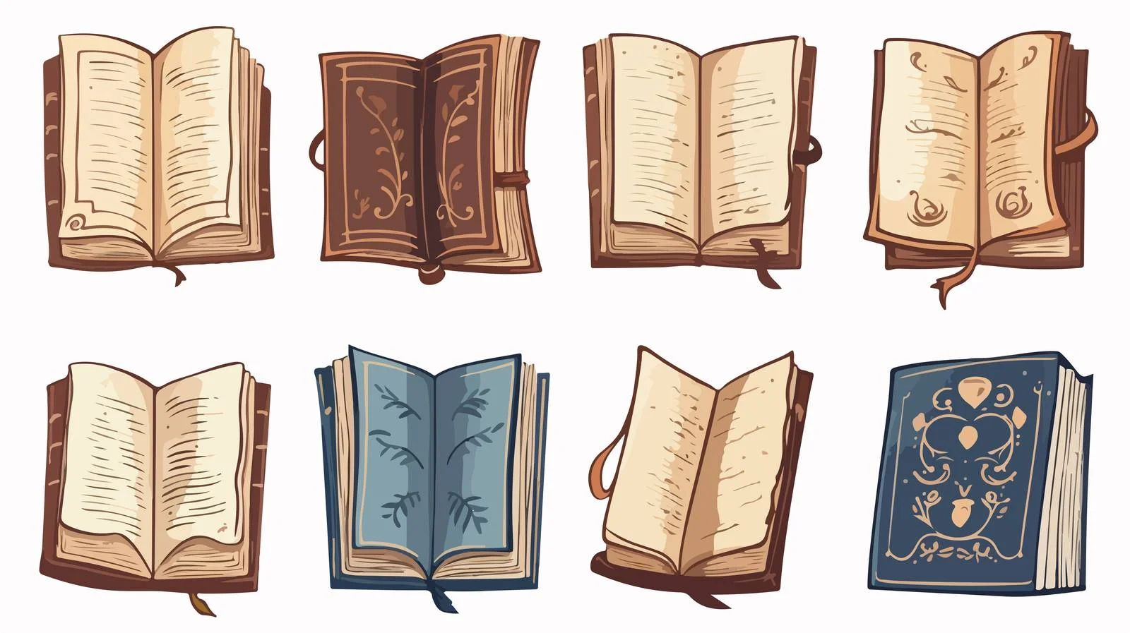 Vintage Dusty Book Illustration — free download from Dotvec