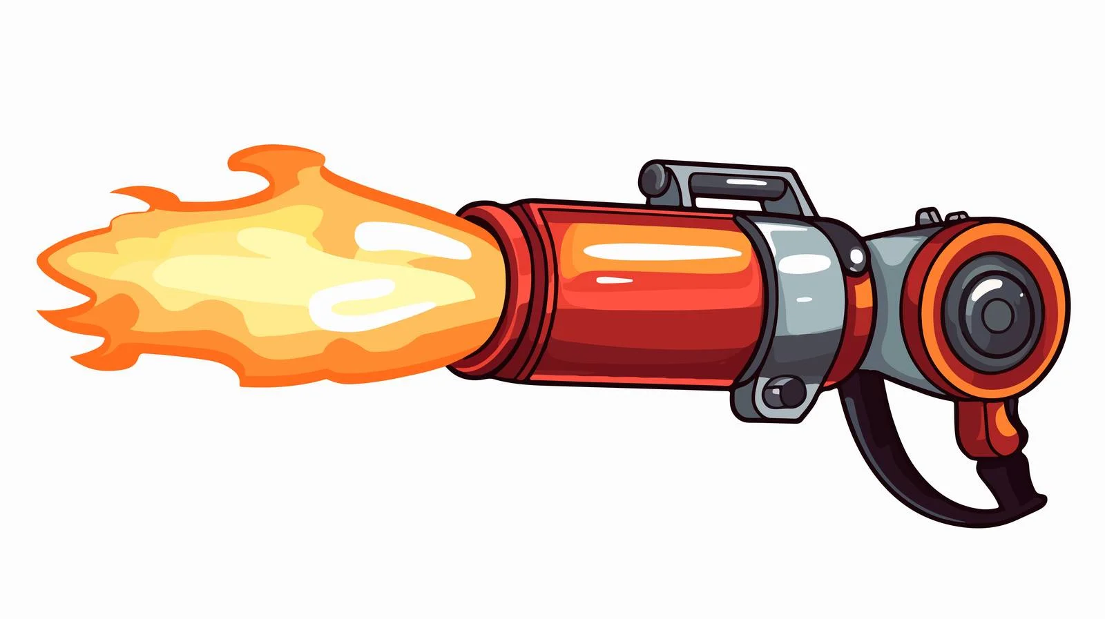 Retro Cartoon Electric Torch Vector — free download from Dotvec