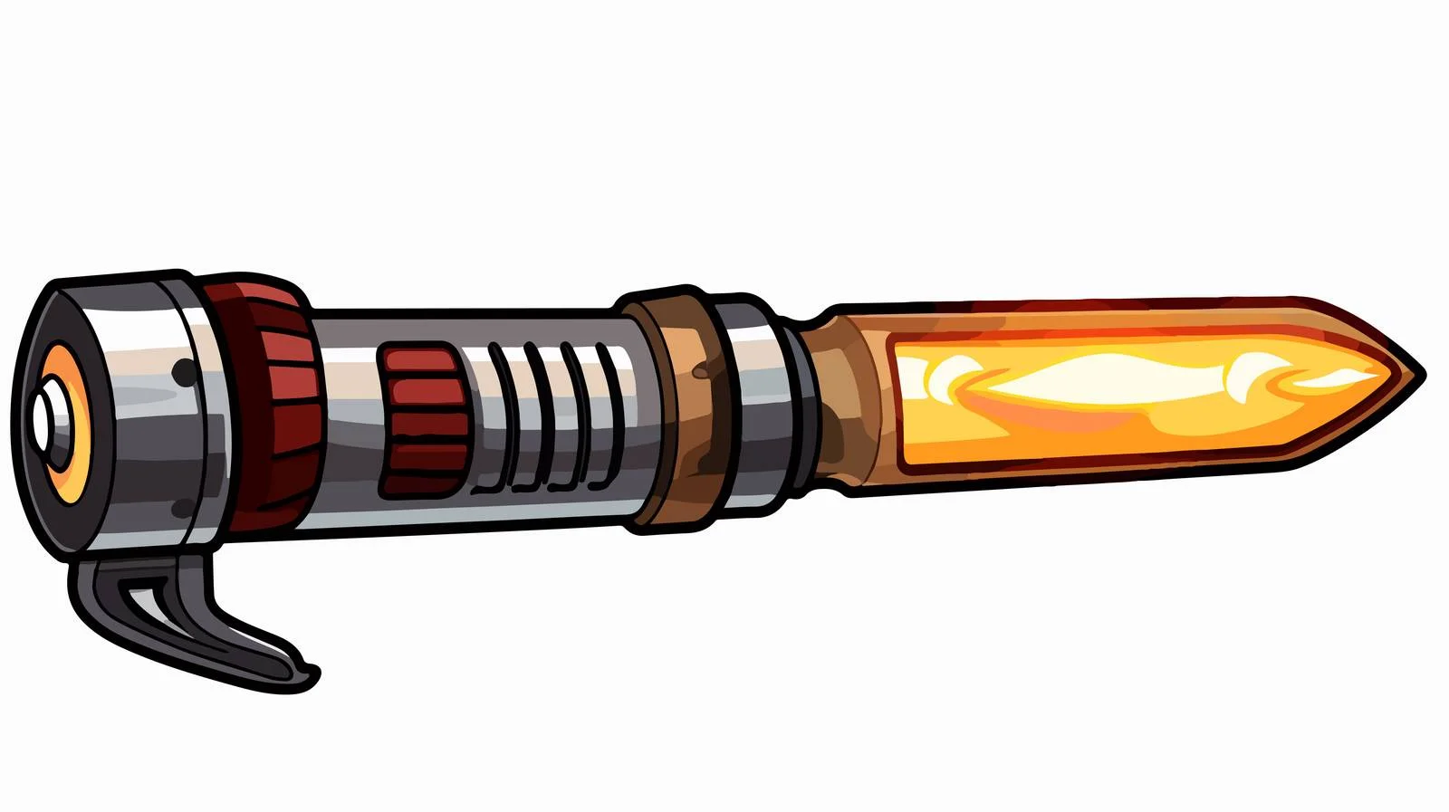 Vintage Style Cartoon Electric Torch Vector — free download from Dotvec
