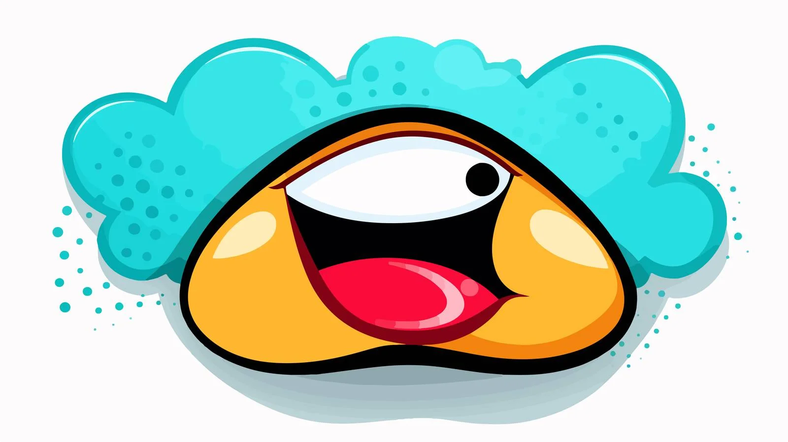 Retro Cartoon Emotion with Speech Bubble — free download from Dotvec