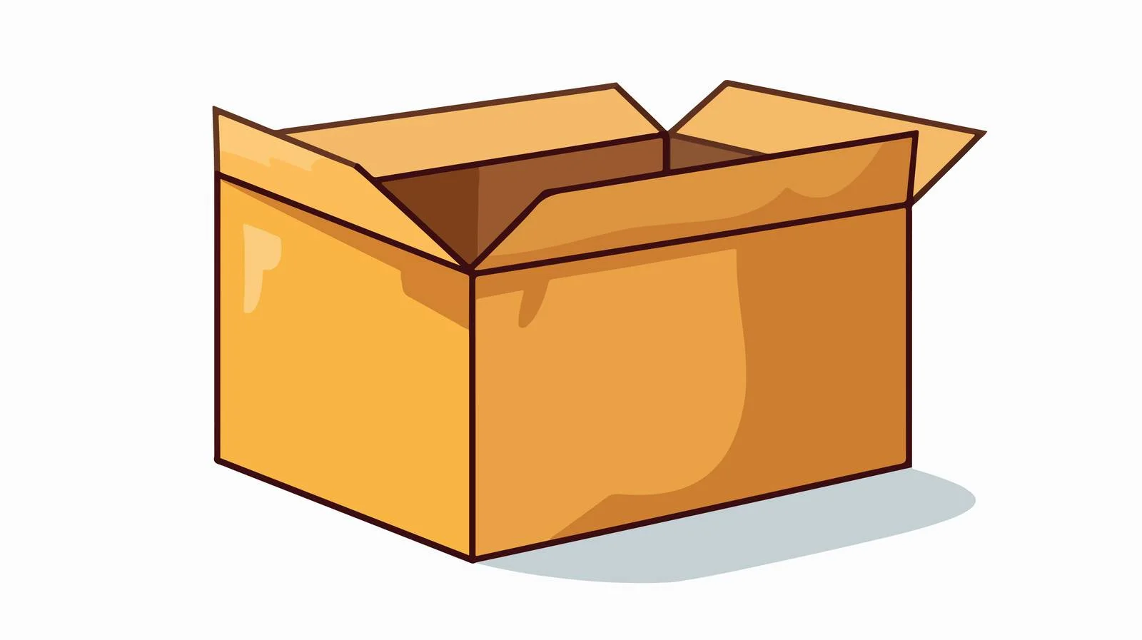 Vintage Cartoon Box Stock Vector Illustration — free download from Dotvec