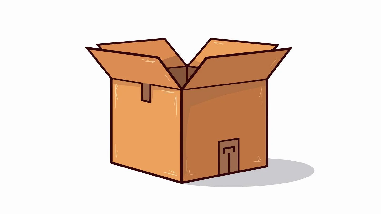 Vintage Cartoon Box Vector Illustration — free download from Dotvec