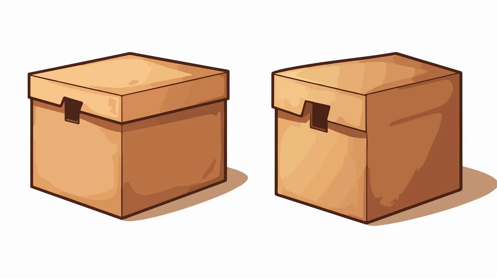 Retro Cartoon Empty Box Vector Illustration — free download from Dotvec