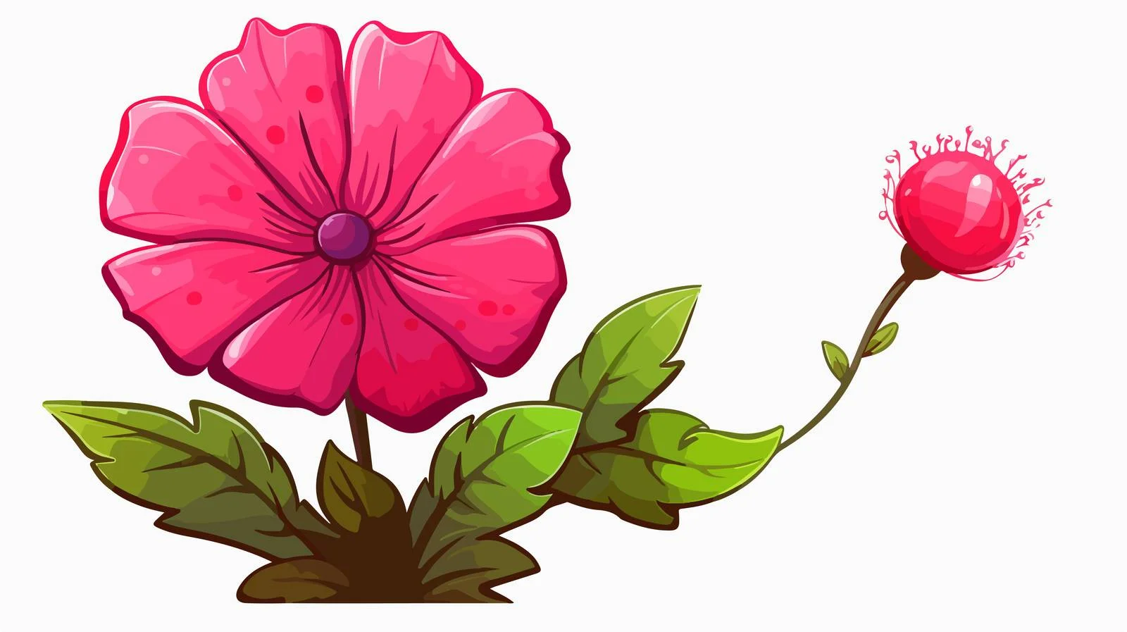 Retro Cartoon Flower Speech Bubble Vector — free download from Dotvec