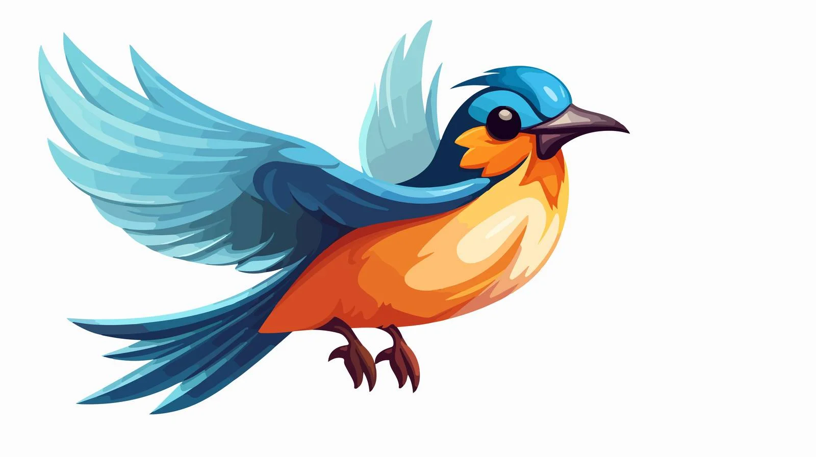 Vintage Cartoon Bird Illustration — free download from Dotvec