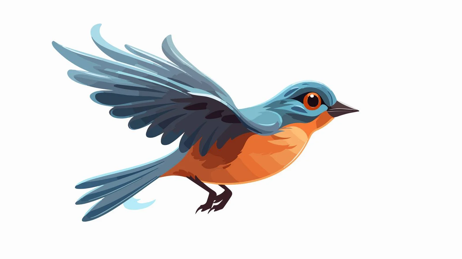 Vintage Flying Bird Illustration — free download from Dotvec