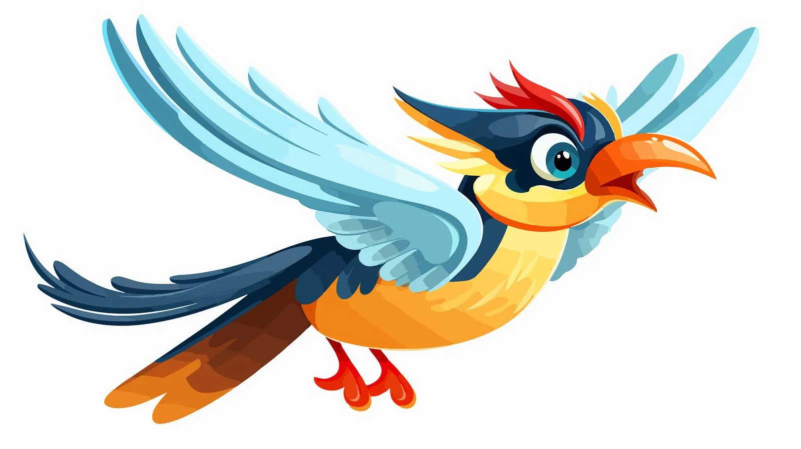 Vintage Bird Cartoon Illustration — free download from Dotvec