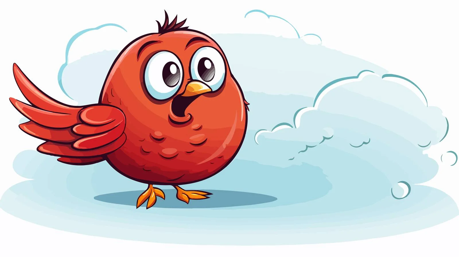 Charming Bird with Speech Bubble — free download from Dotvec