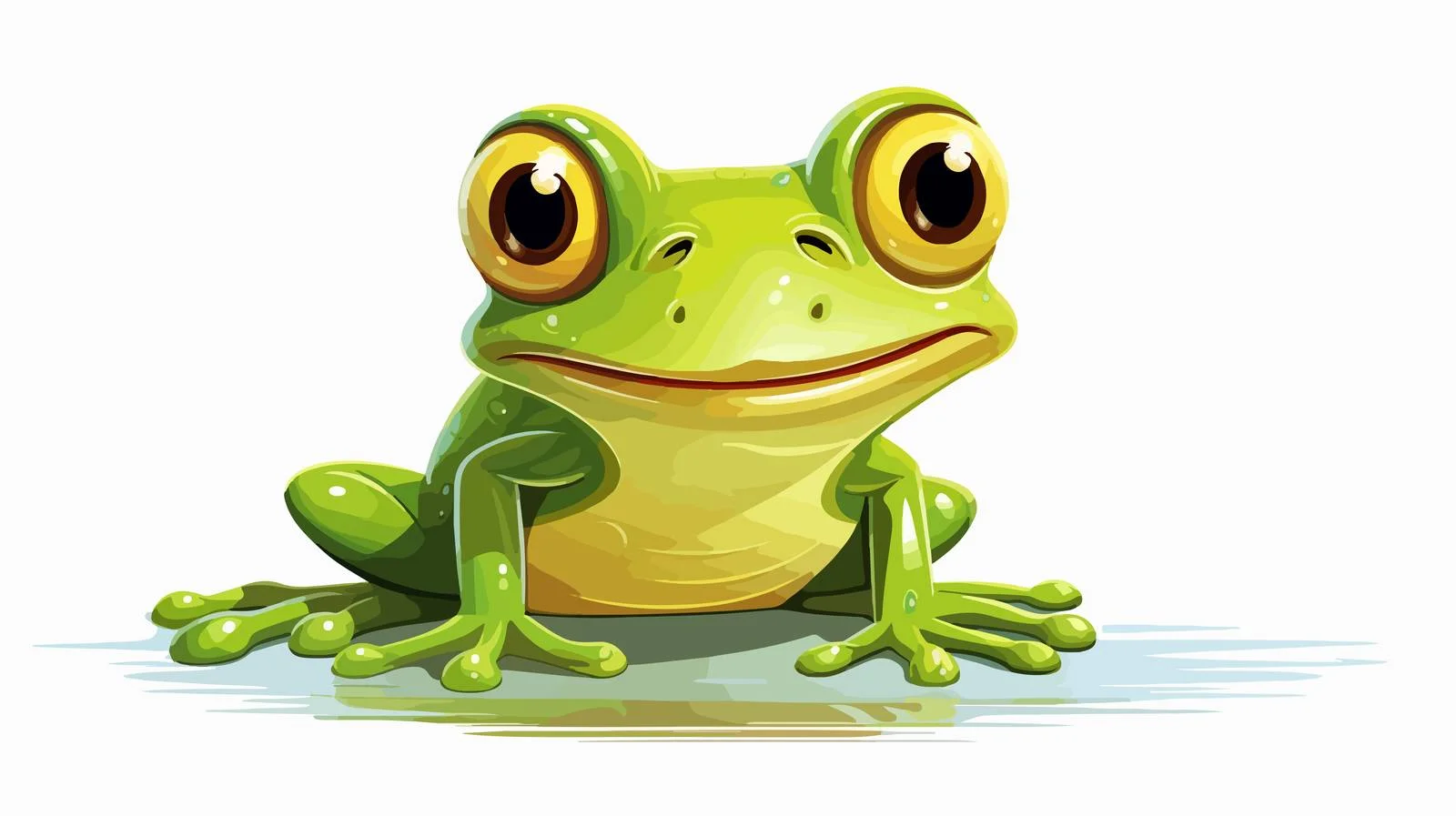 Retro Cartoon Frog Illustration — free download from Dotvec