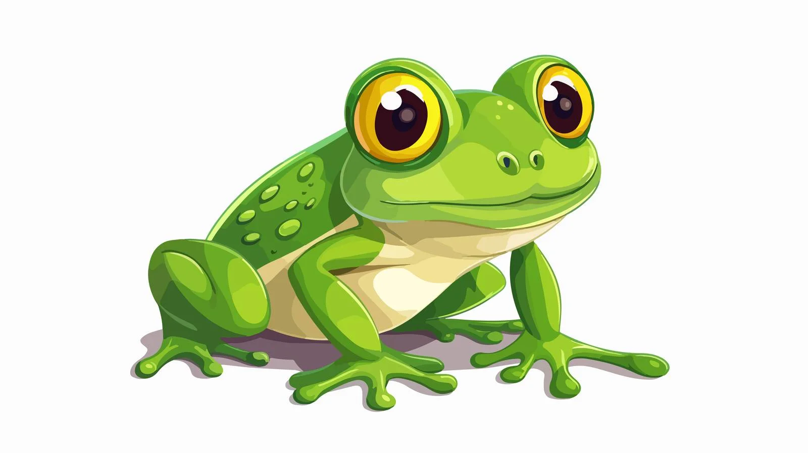 Retro Cartoon Frog Stock Illustration — free download from Dotvec