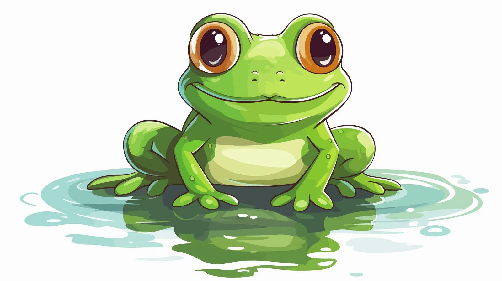 Vintage Cartoon Frog Illustration — free download from Dotvec