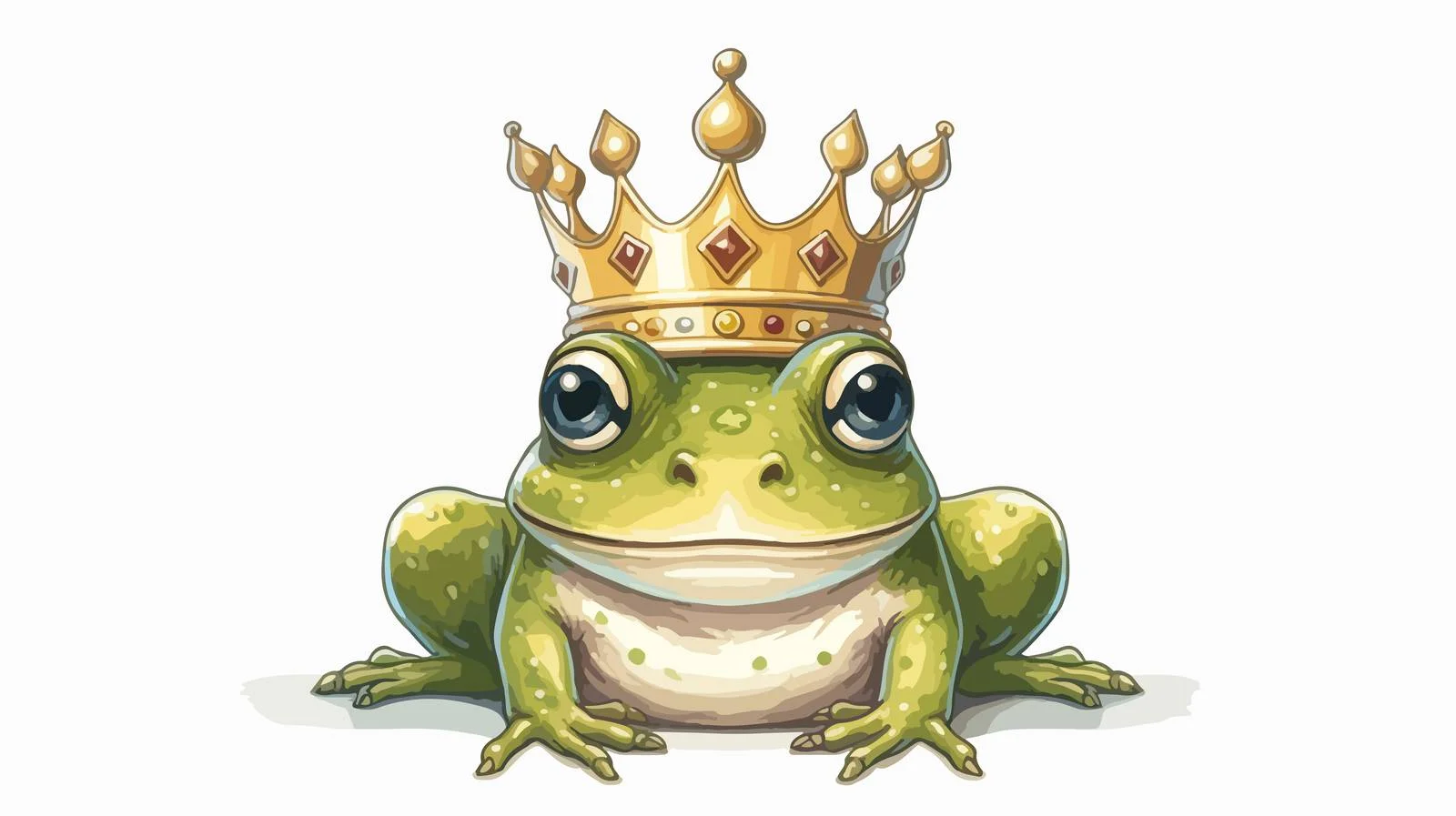 Whimsical Frog Prince Vector Illustration — free download from Dotvec