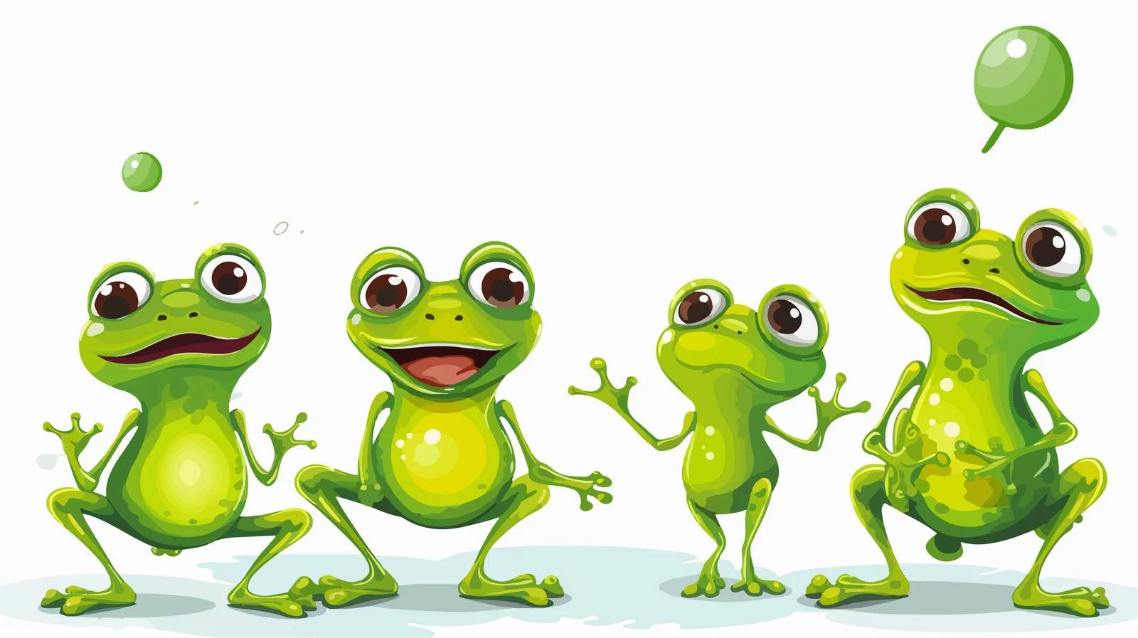 Vintage Frog Cartoon Speech Bubble Illustration — free download from Dotvec