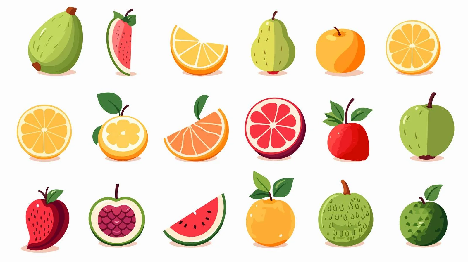 Retro Cartoon Fruit Symbol Vector Illustration — free download from Dotvec