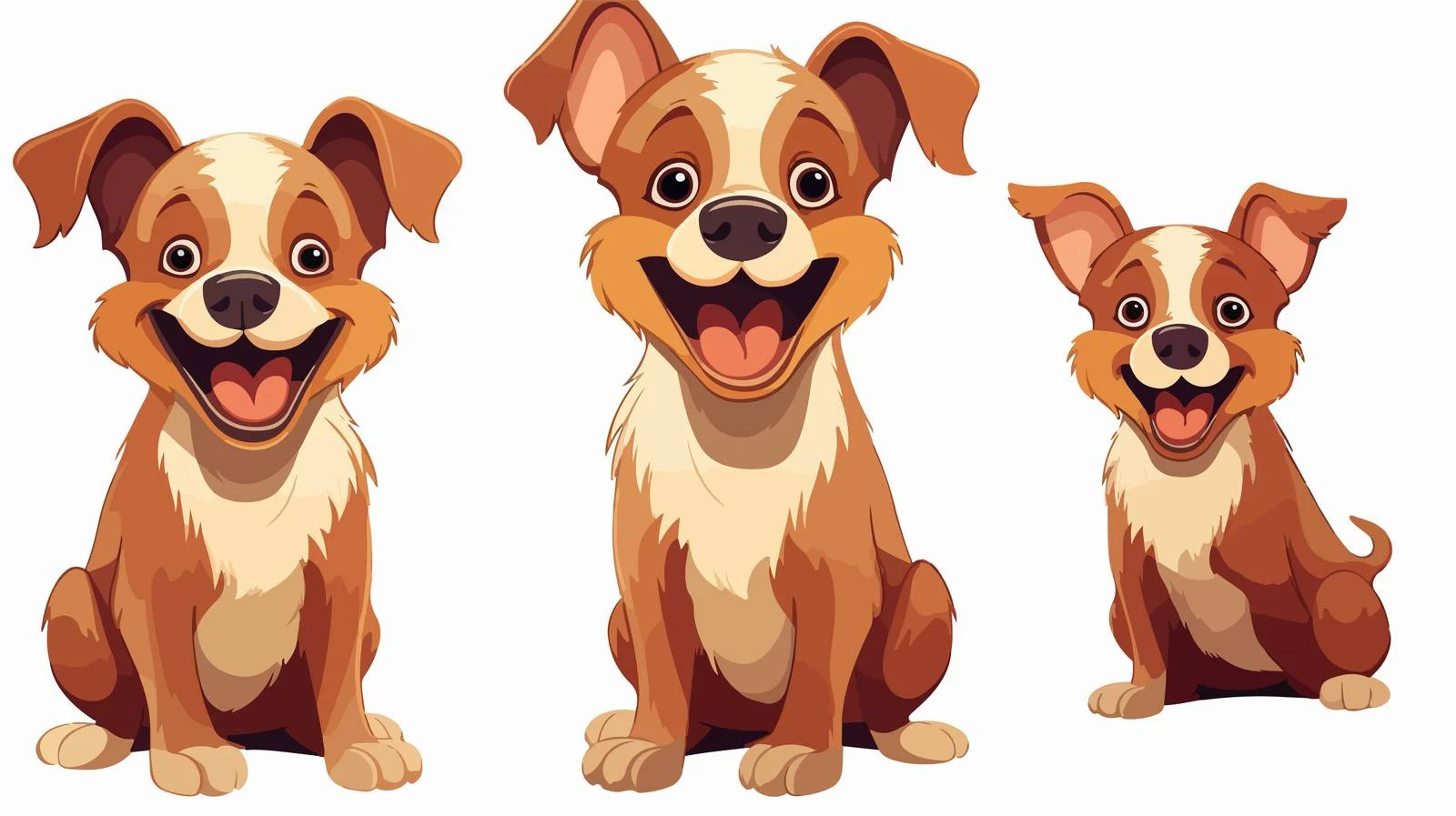 Vintage Funny Dog Cartoon Vector Illustration — free download from Dotvec