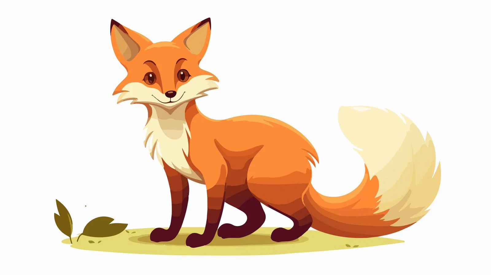 Retro Funny Fox Cartoon Stock Illustration — free download from Dotvec