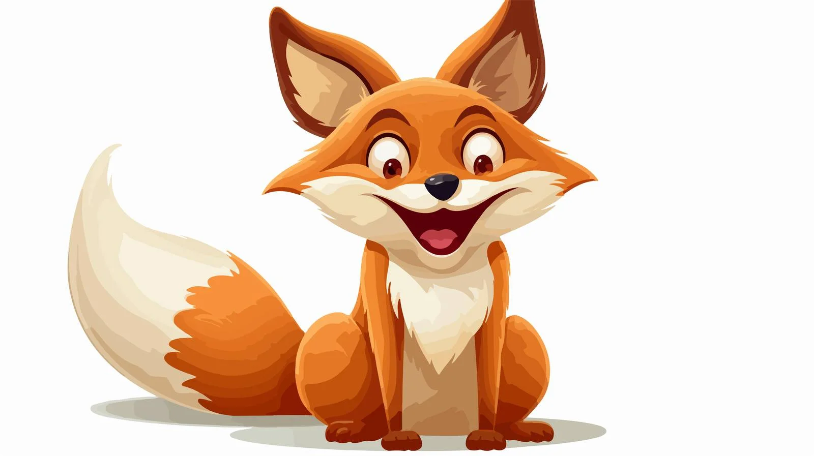Vintage Funny Fox Cartoon Illustration — free download from Dotvec