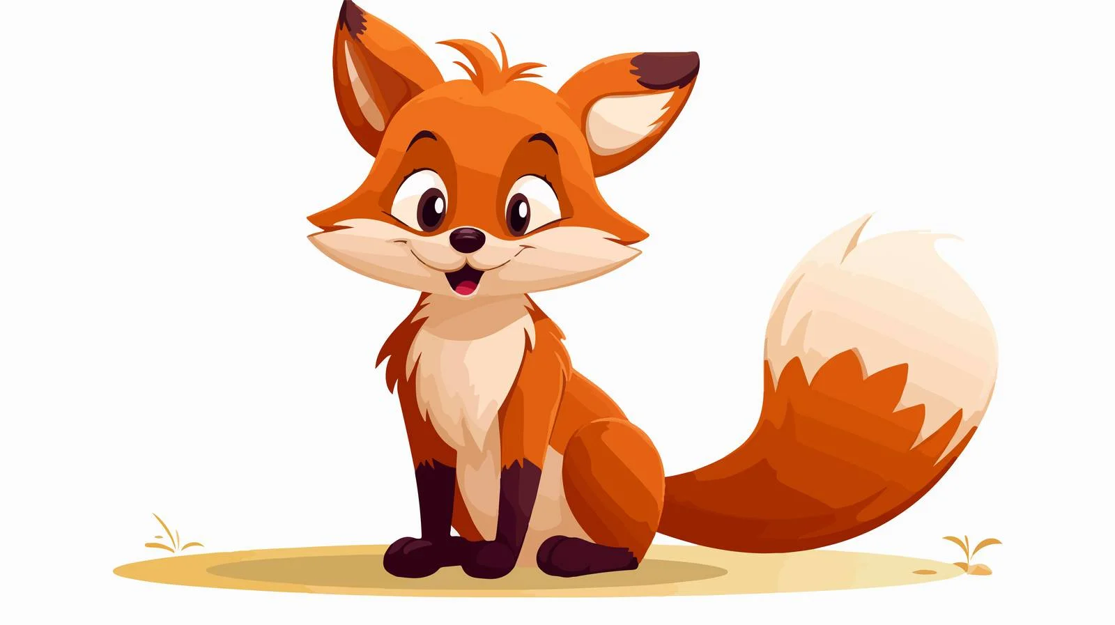 Retro Funny Fox Cartoon Illustration — free download from Dotvec