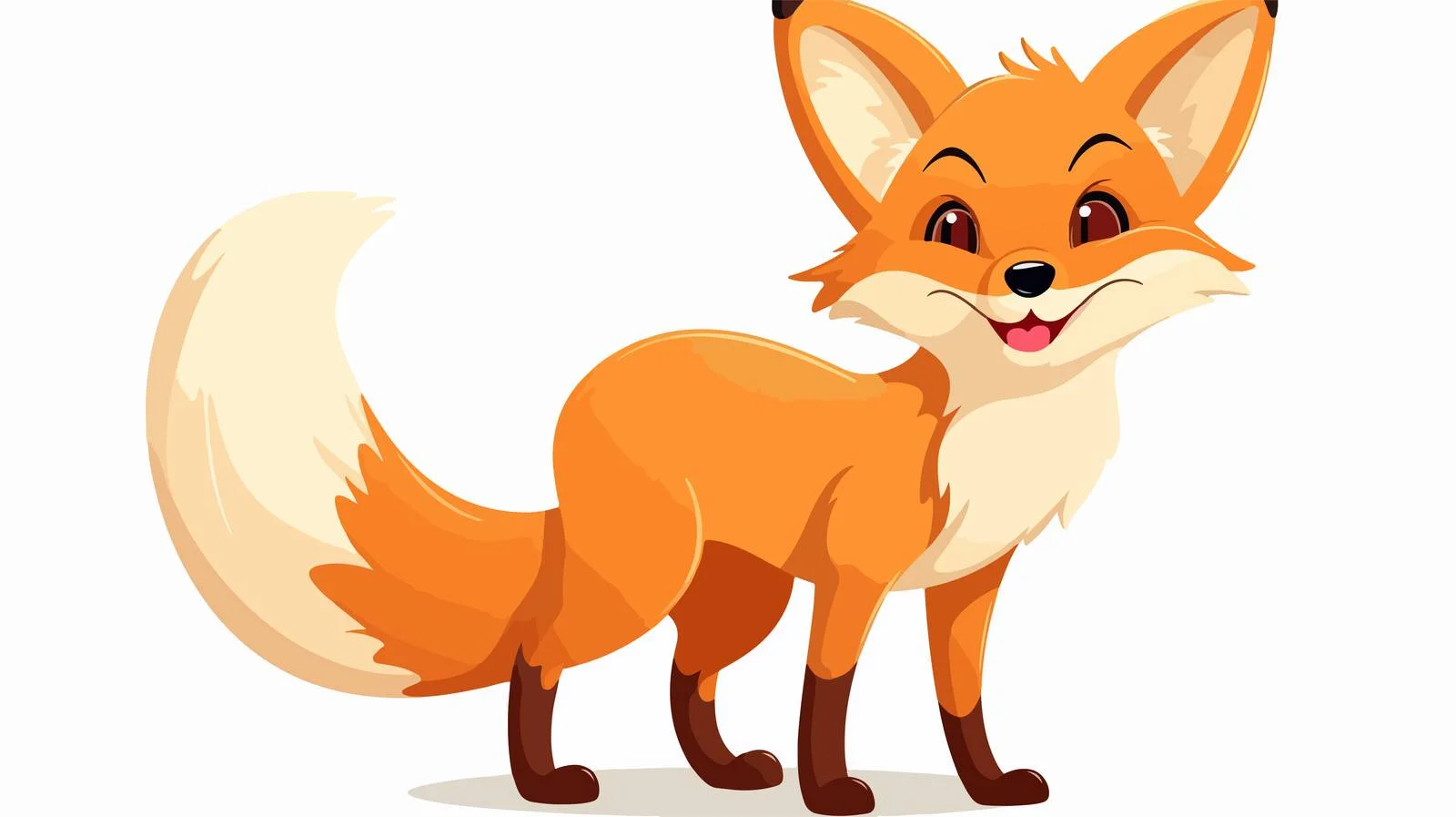 Funny Fox Cartoon Illustration — free download from Dotvec