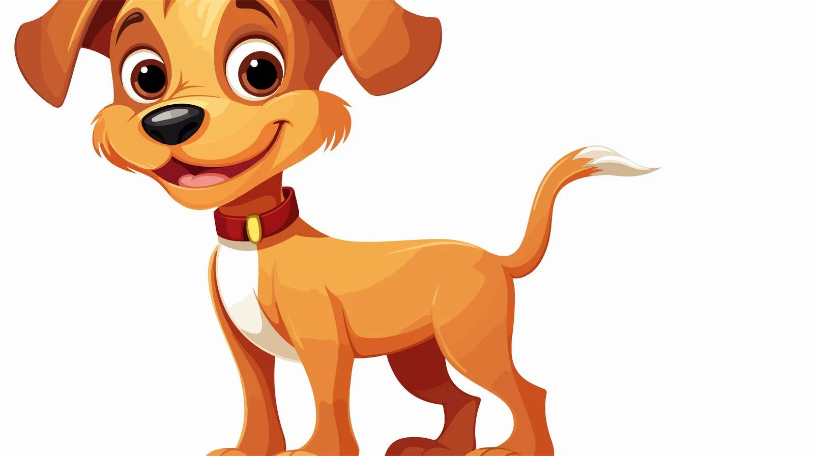 Retro Funny Little Dog Cartoon Vector — free download from Dotvec