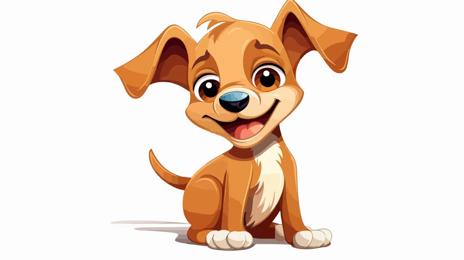 Retro Funny Dog Cartoon Vector Illustration — free download from Dotvec