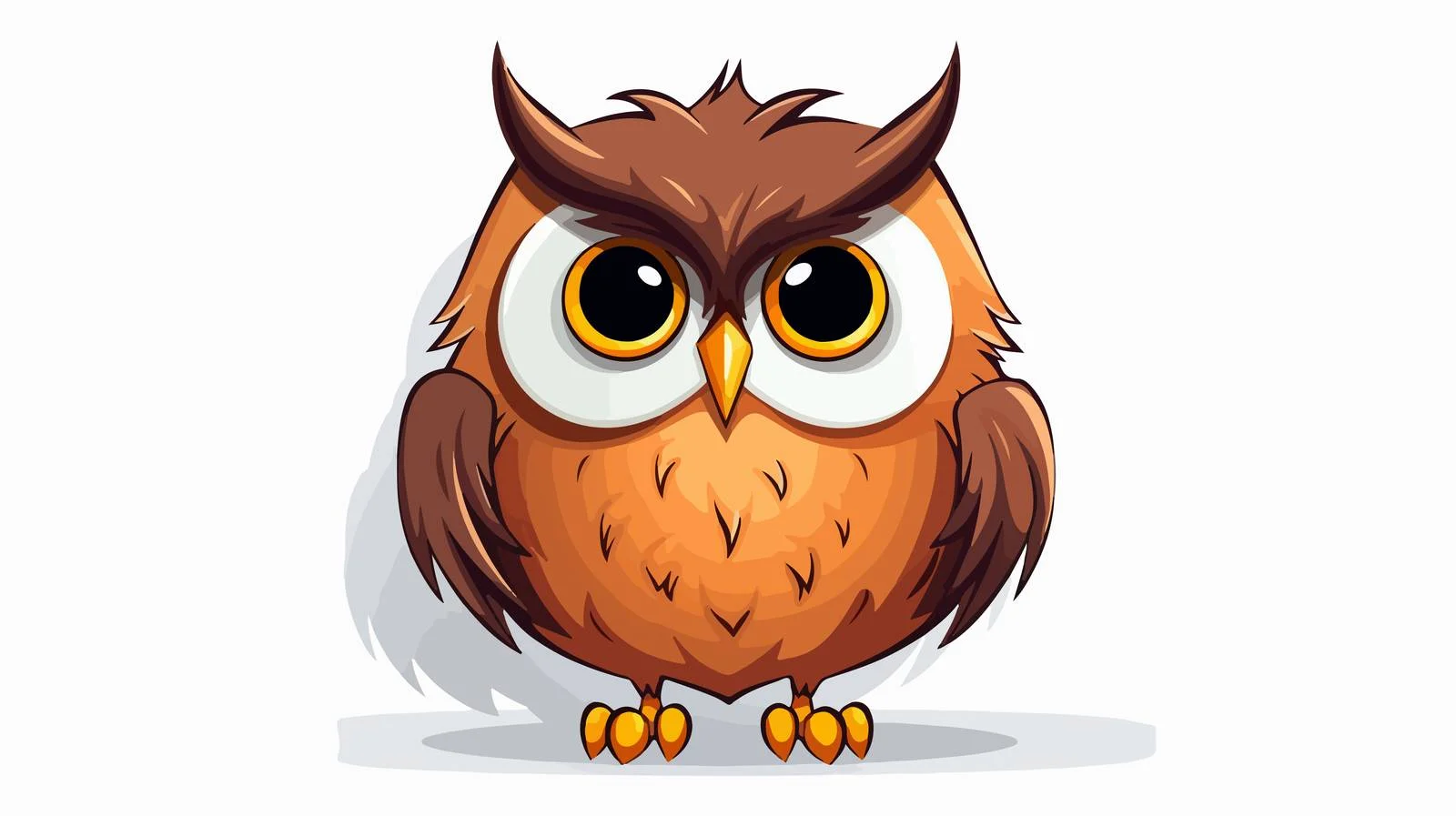 Vintage Funny Owl Vector Illustration — free download from Dotvec