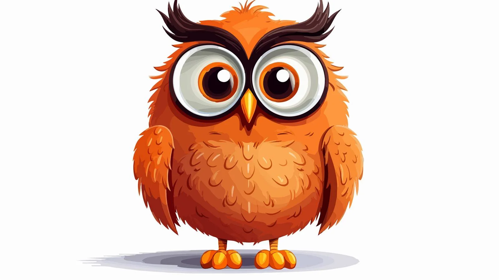 Retro Cartoon Funny Owl Stock Vector — free download from Dotvec