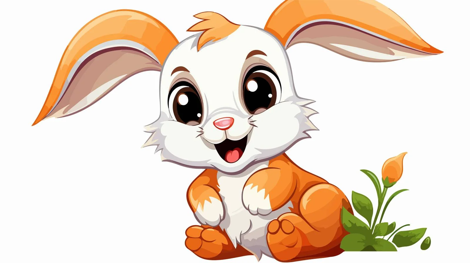 Vintage Cartoon Rabbit Illustration — free download from Dotvec
