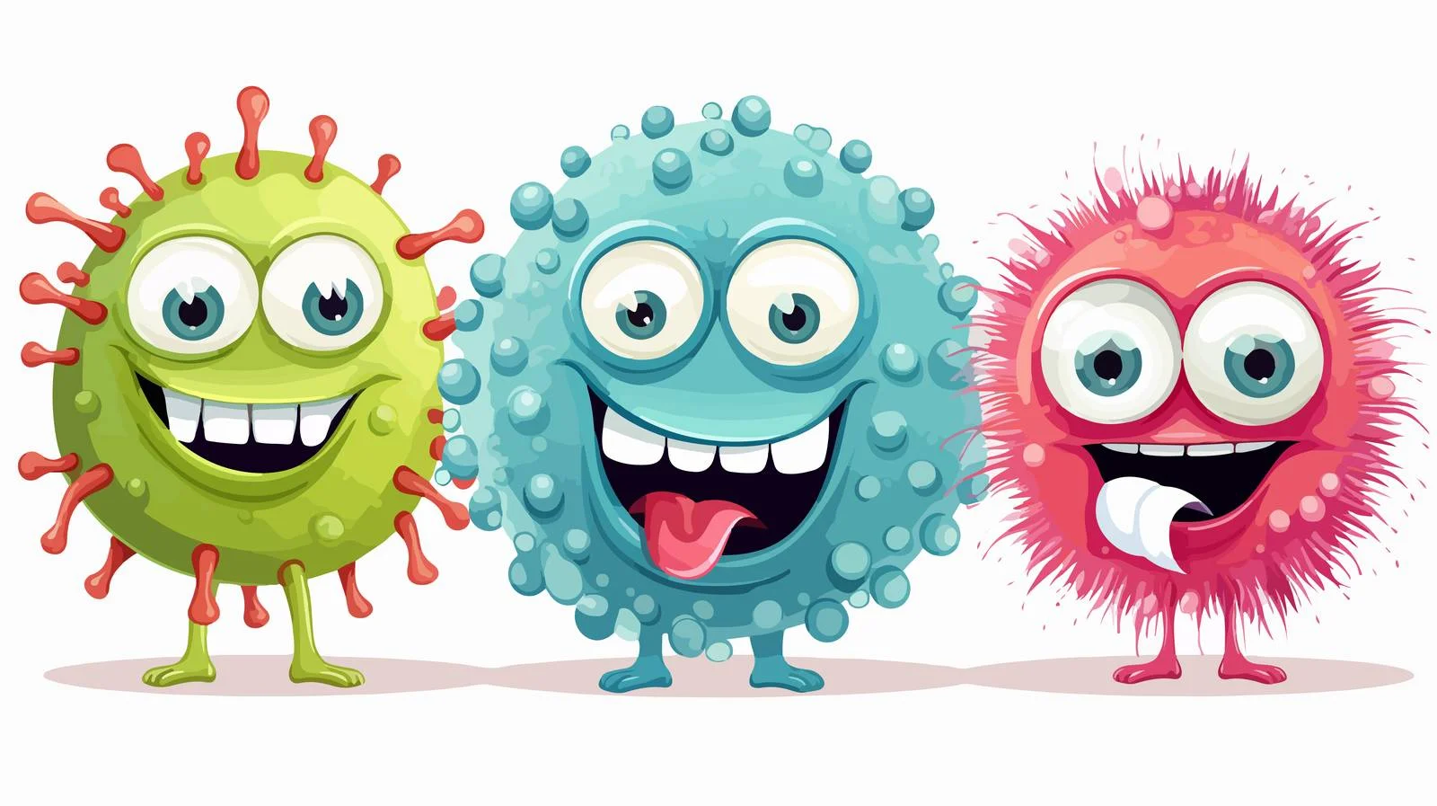 Vintage Germ Character Illustration — free download from Dotvec