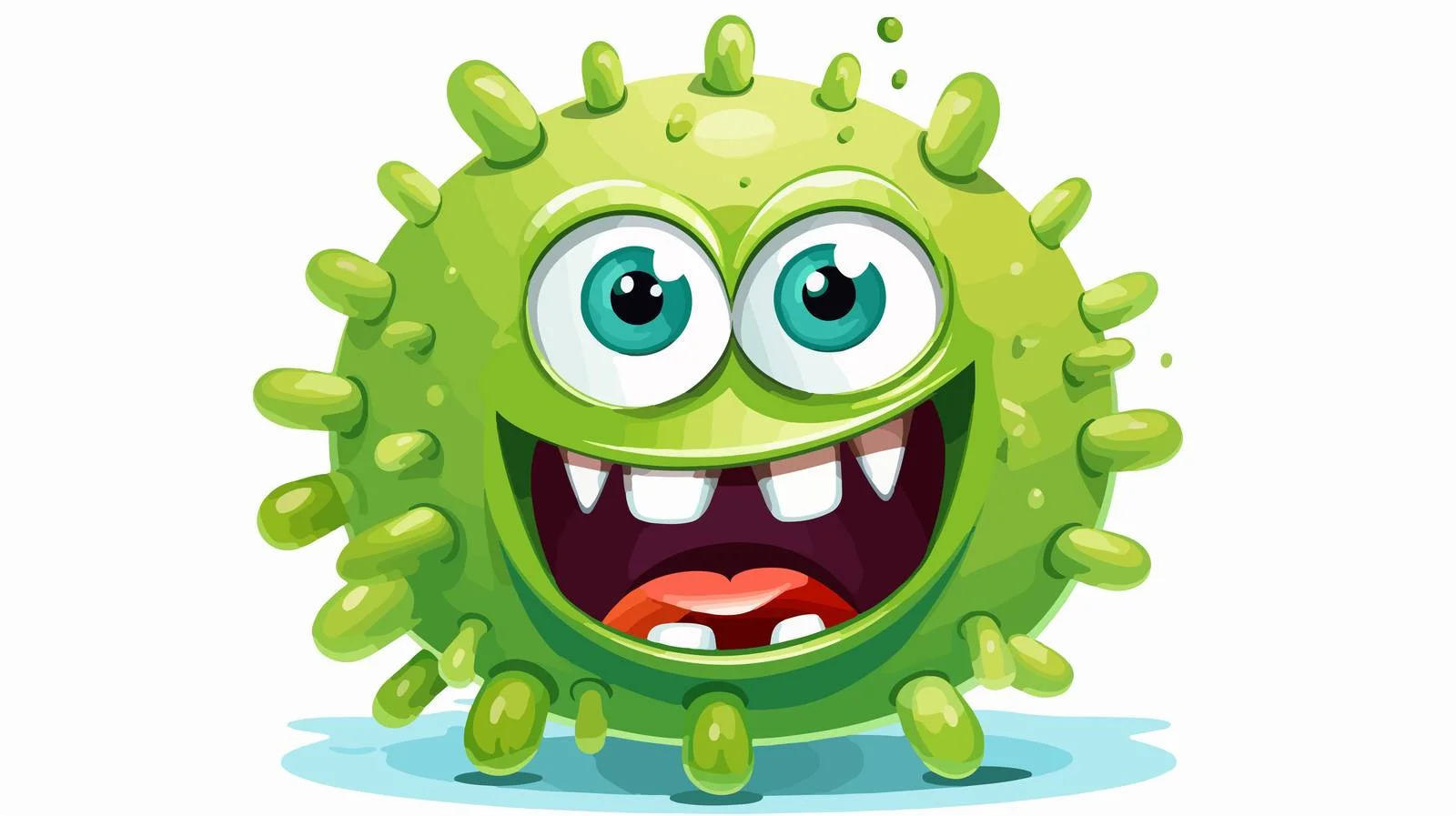 Retro Cartoon Germ Illustration — free download from Dotvec