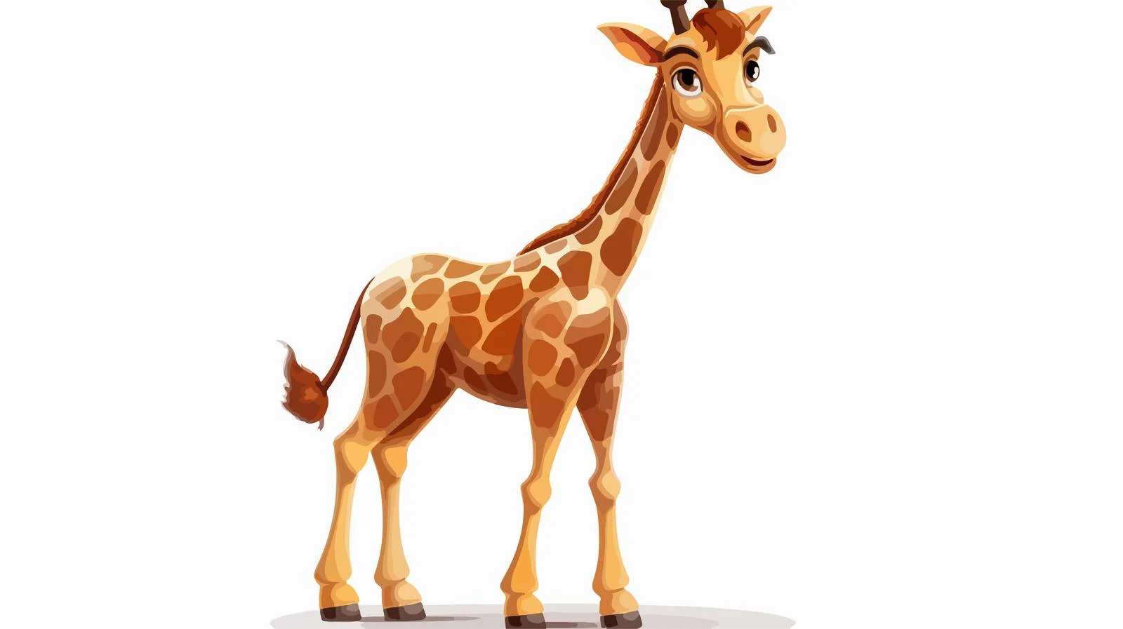 Retro Cartoon Giraffe Stock Illustration — free download from Dotvec