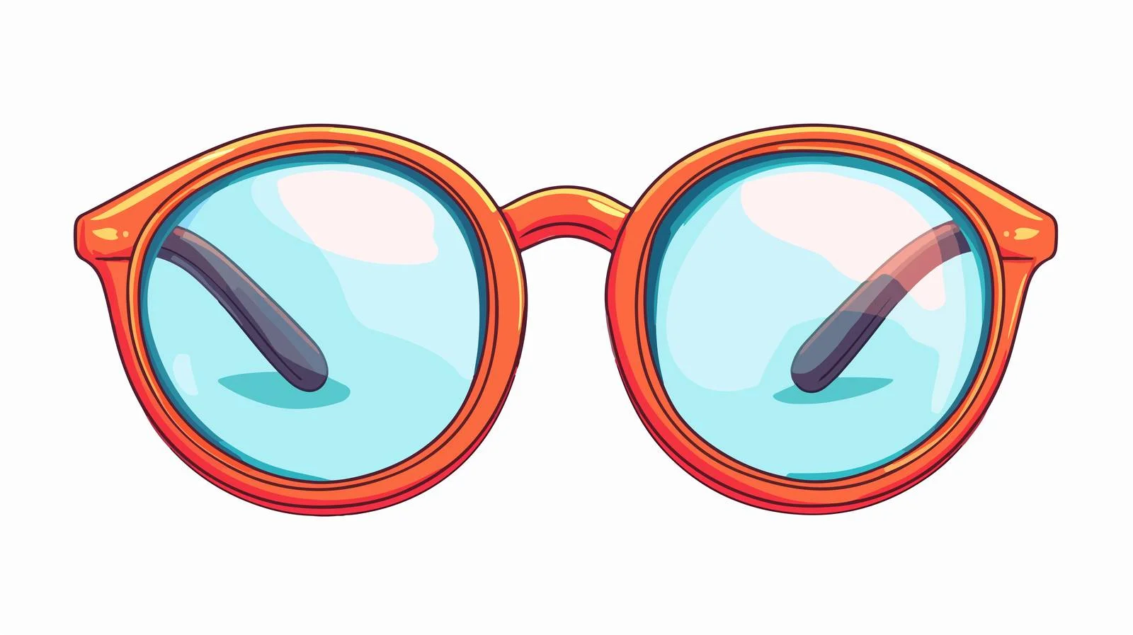 Vintage Cartoon Glasses Illustration — free download from Dotvec