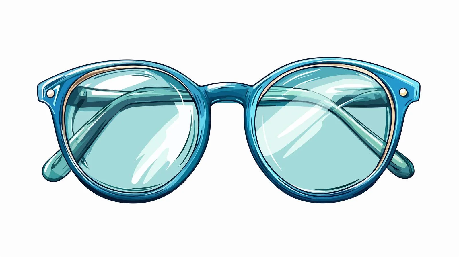 Vintage Cartoon Glasses Illustration — free download from Dotvec