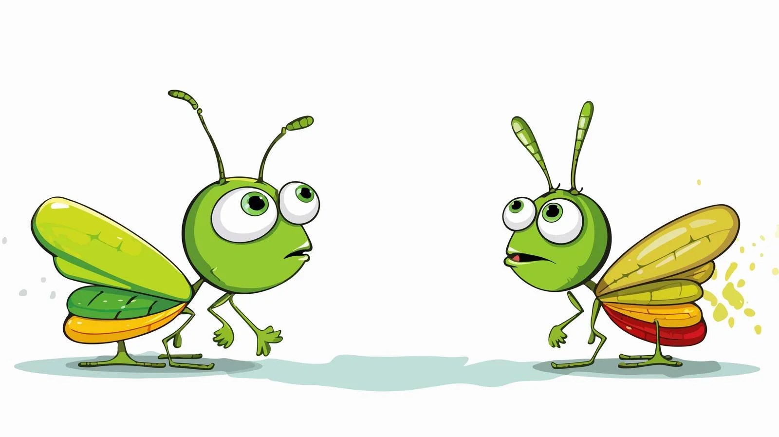 Whimsical Grasshopper Speech Bubble Illustration — free download from Dotvec