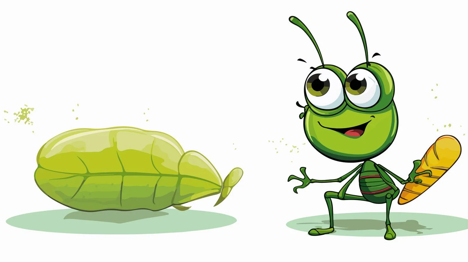Vintage Grasshopper with Speech Bubble — free download from Dotvec
