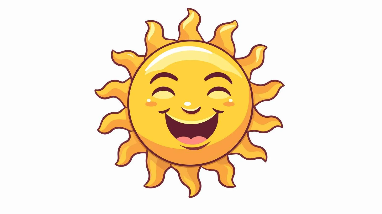 Vintage Smiling Sun Vector Illustration — free download from Dotvec
