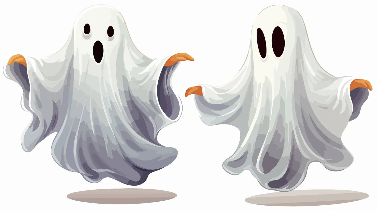Retro Halloween Ghost Vector Illustration — free download from Dotvec