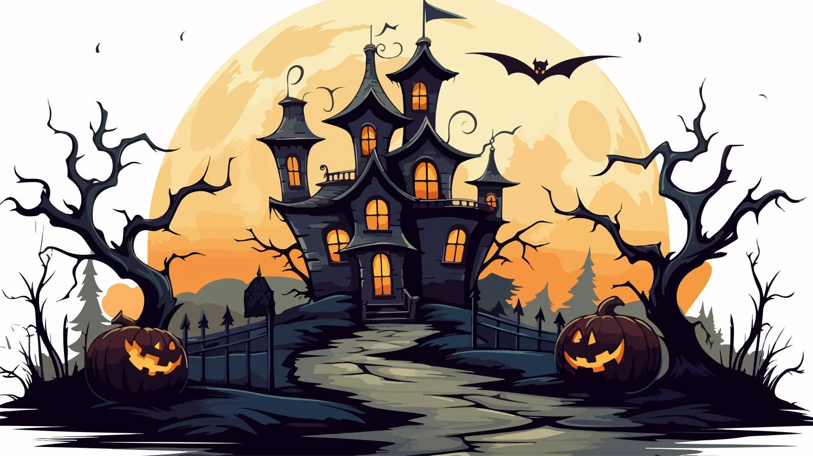 Vintage Cartoon Halloween Spook Vector — free download from Dotvec