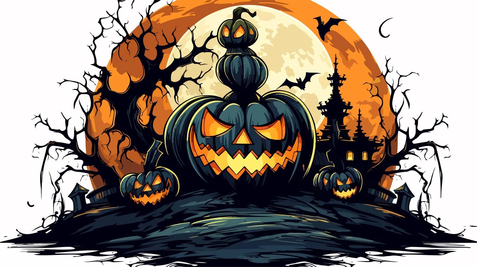 Retro Cartoon Halloween Spook Vector — free download from Dotvec