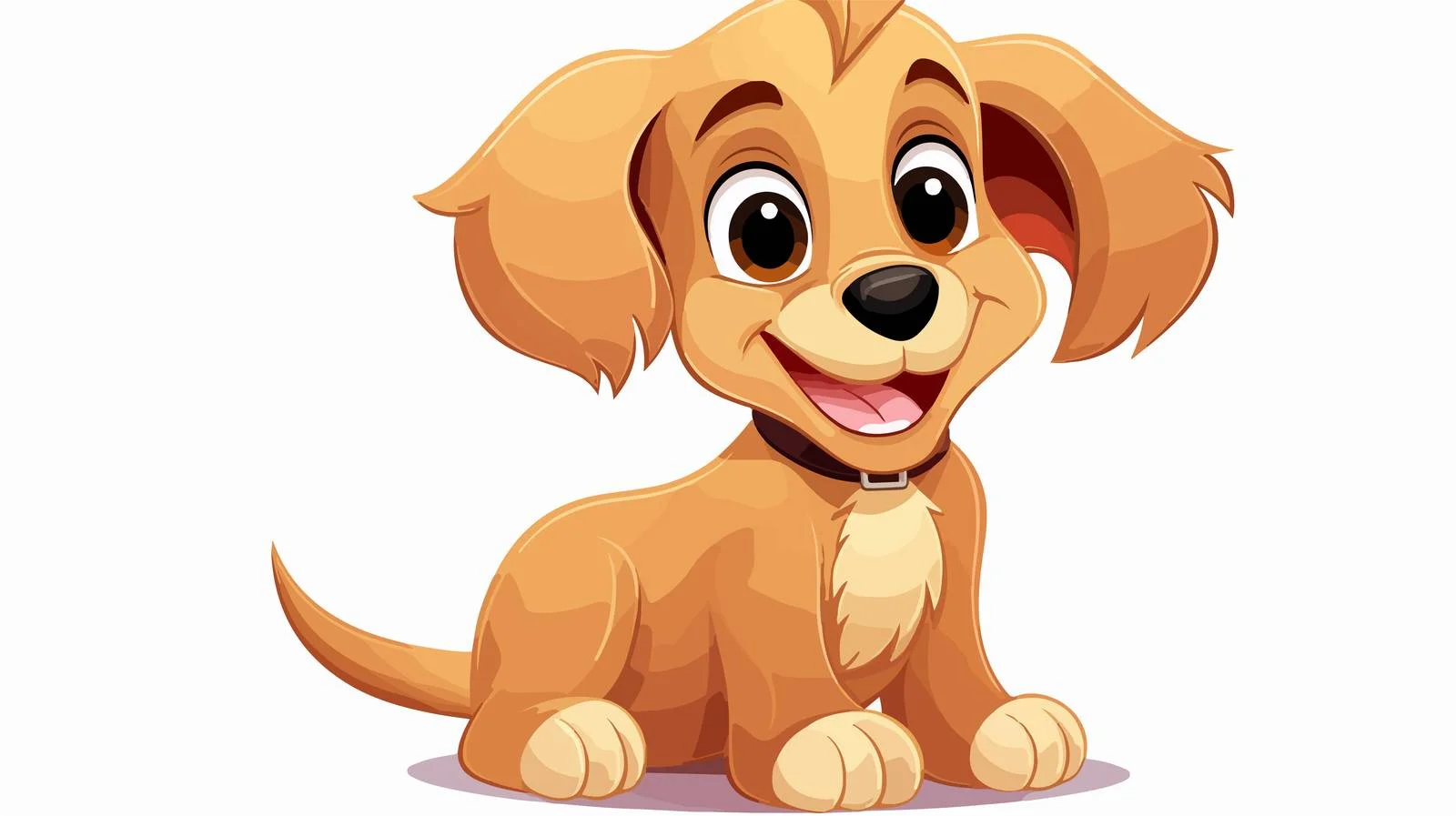 Cheerful Cartoon Dog Vector Illustration — free download from Dotvec