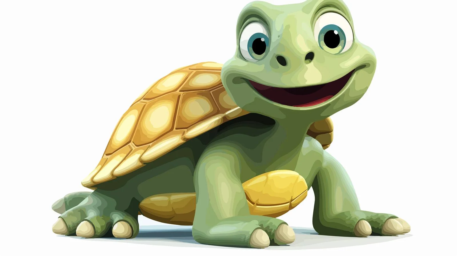Cheerful Tortoise Cartoon Stock Illustration — free download from Dotvec