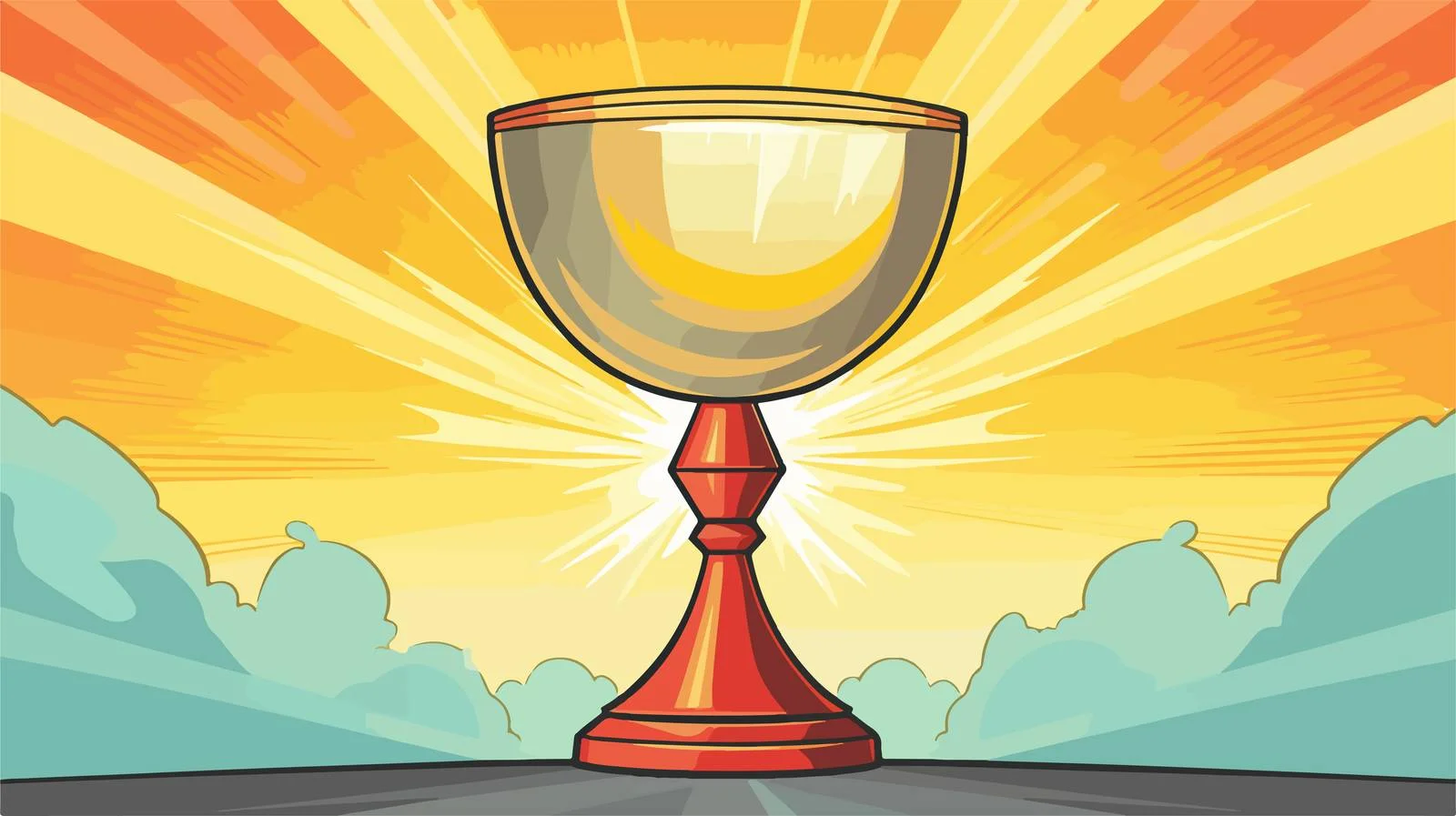 Vintage Cartoon Holy Grail Illustration — free download from Dotvec